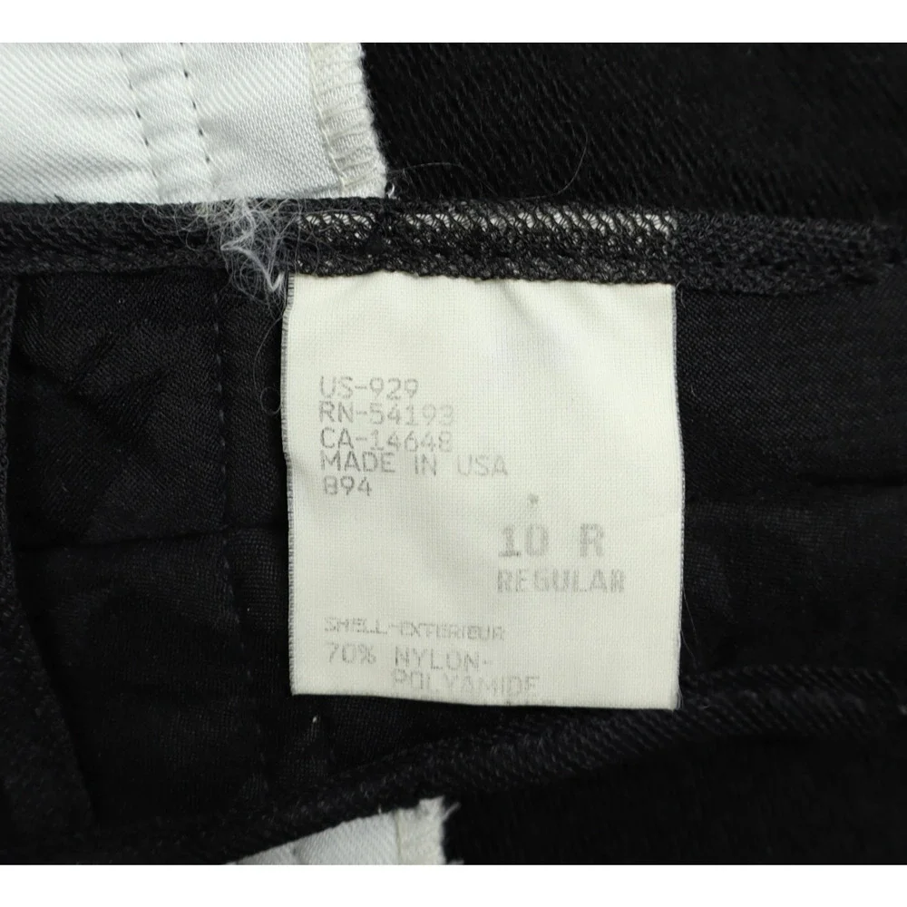 Bogner Vintage Women's Black Tonal Hawaiian Tropical Stirrup Ski Pants Sz 10R